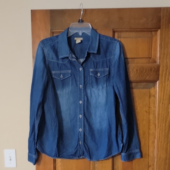 Ruff Hewn Tops - Ruff Hewn Classic Blue Denim Shirt(Runs Small)